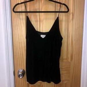 CAMI NYC velvet Olivia top black